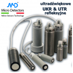 Refleksyjne czujniki ultradźwiękowe Micro Detectors serii UKR i UTR